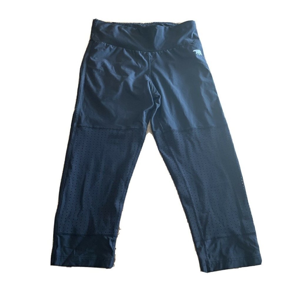 RUNNING BARE Size 4 6 Black  Cropped  Athletic